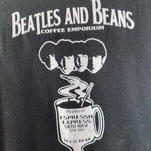 BEATLES AND BEANS EMPORIUM TEE SIZE LARGE